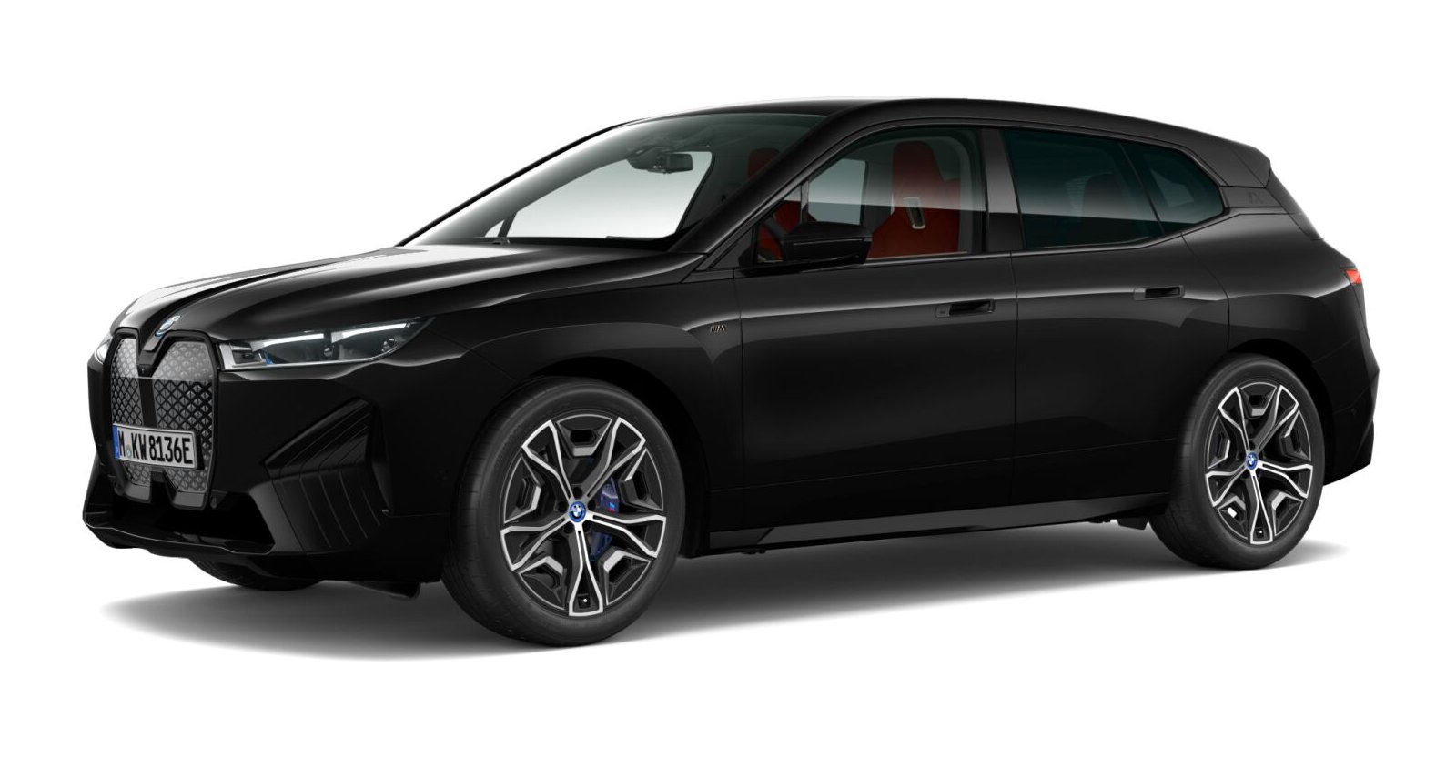 BMW BMW I in Schwarz von vorne