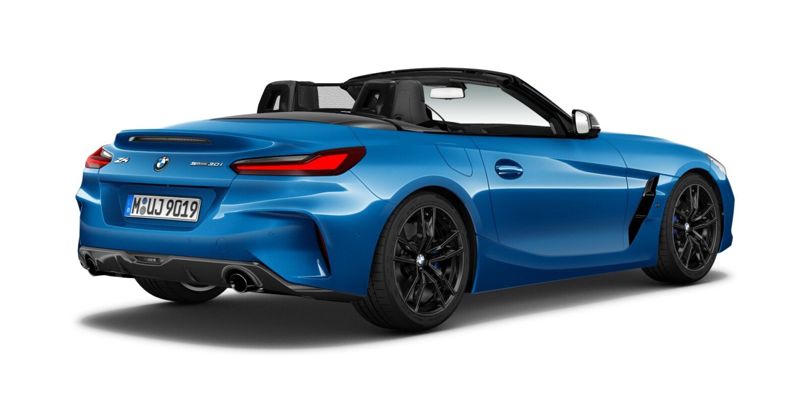 BMW BMW Z in Blau von hinten