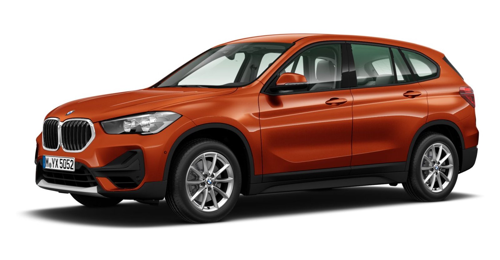 BMW BMW X in Orange von vorne BMW BMW X in Orange von vorne