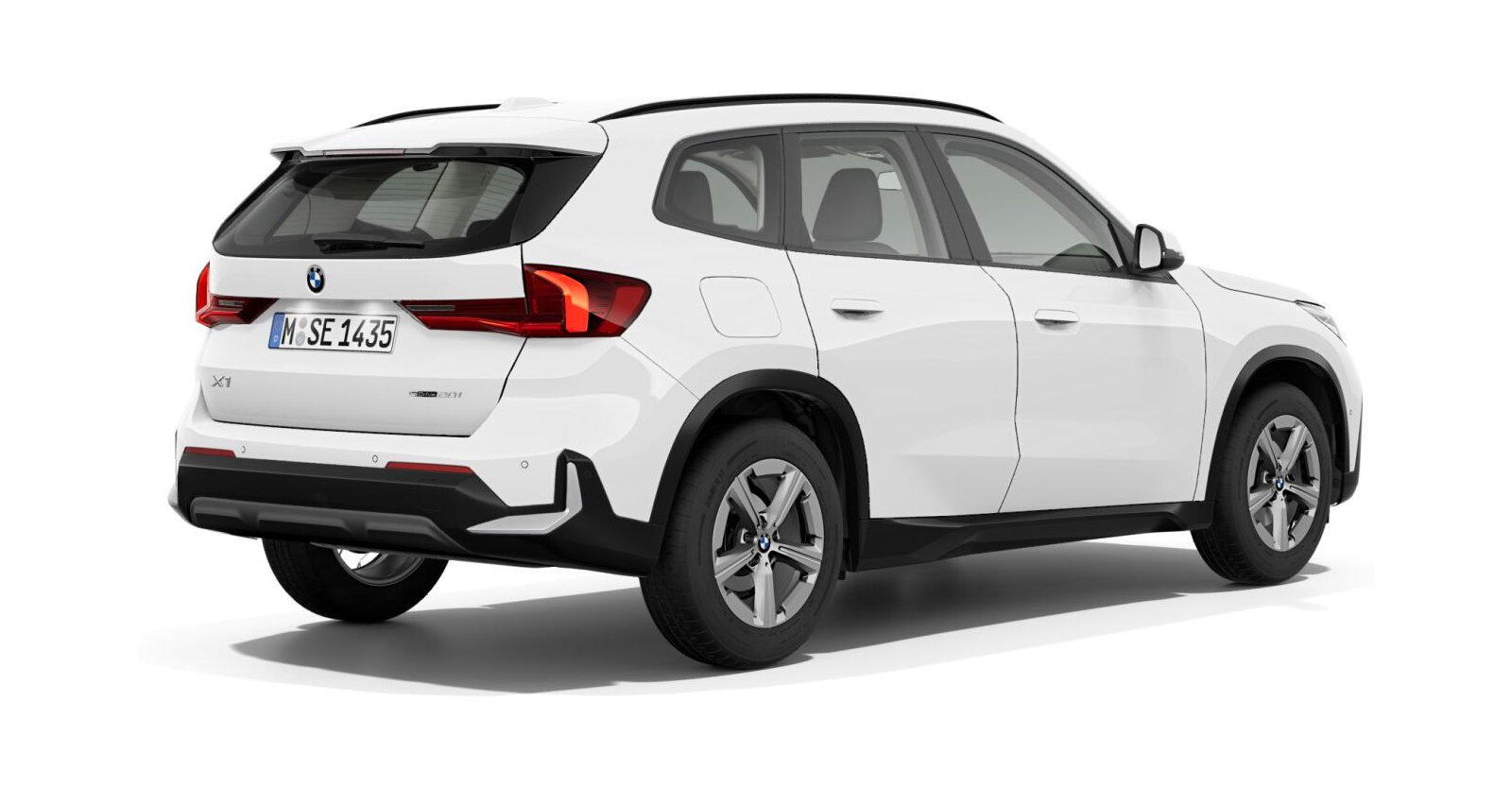 BMW BMW X in Weiß von hinten BMW BMW X in Weiß von hinten