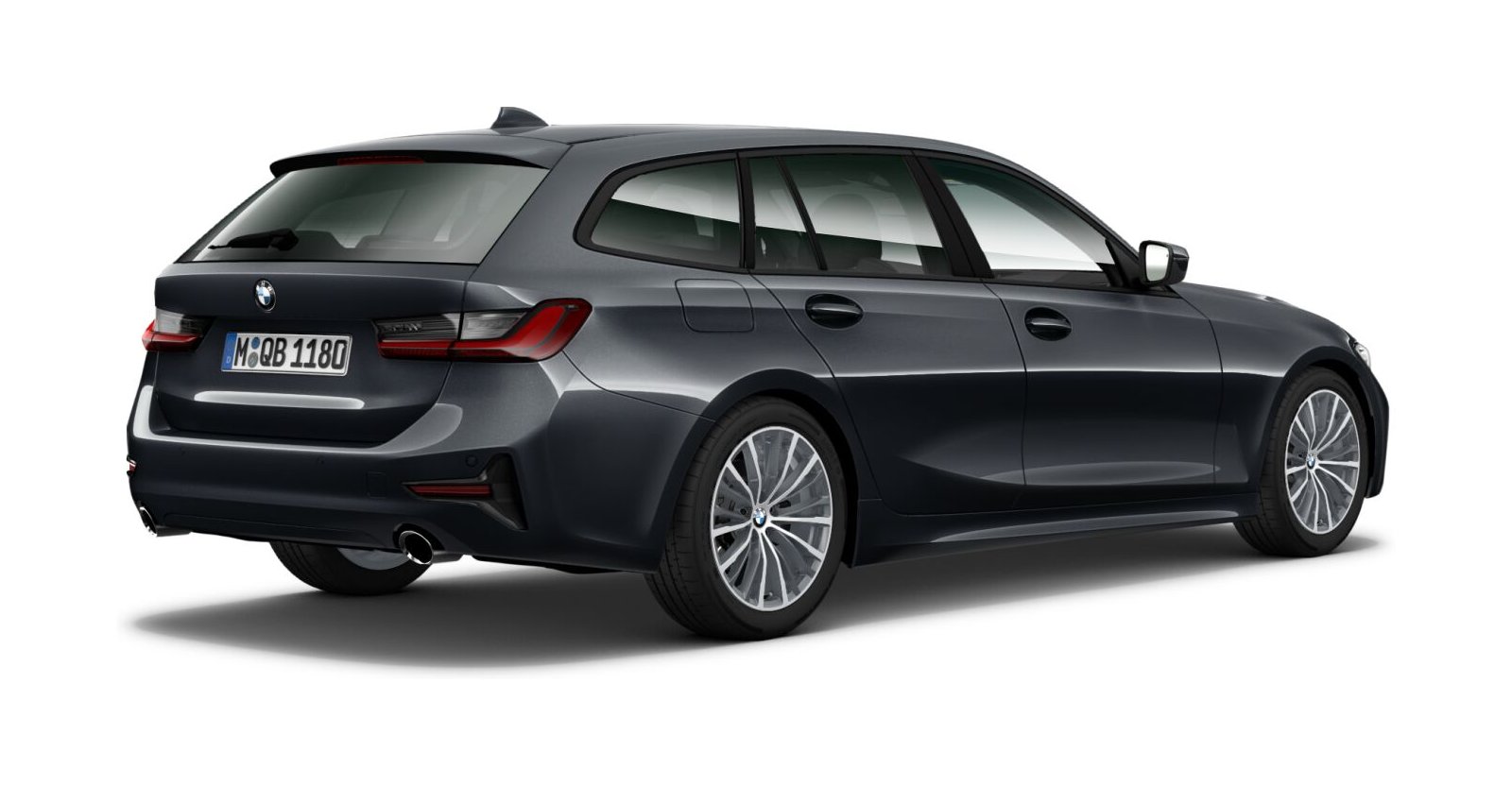 BMW BMW 3er in Grau von hinten