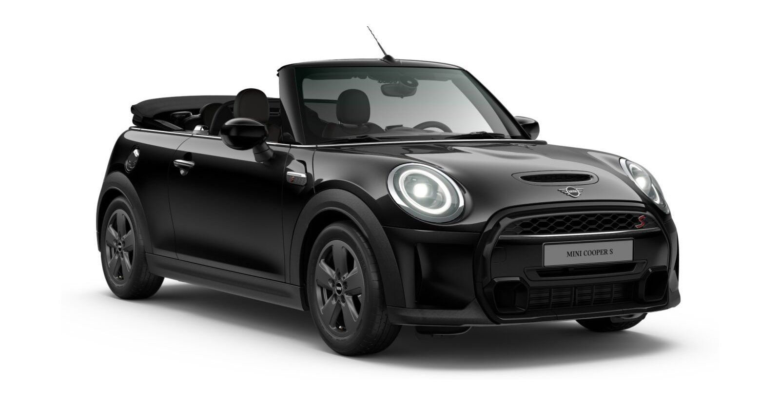 MINI MINI Cabrio in Schwarz von vorne
