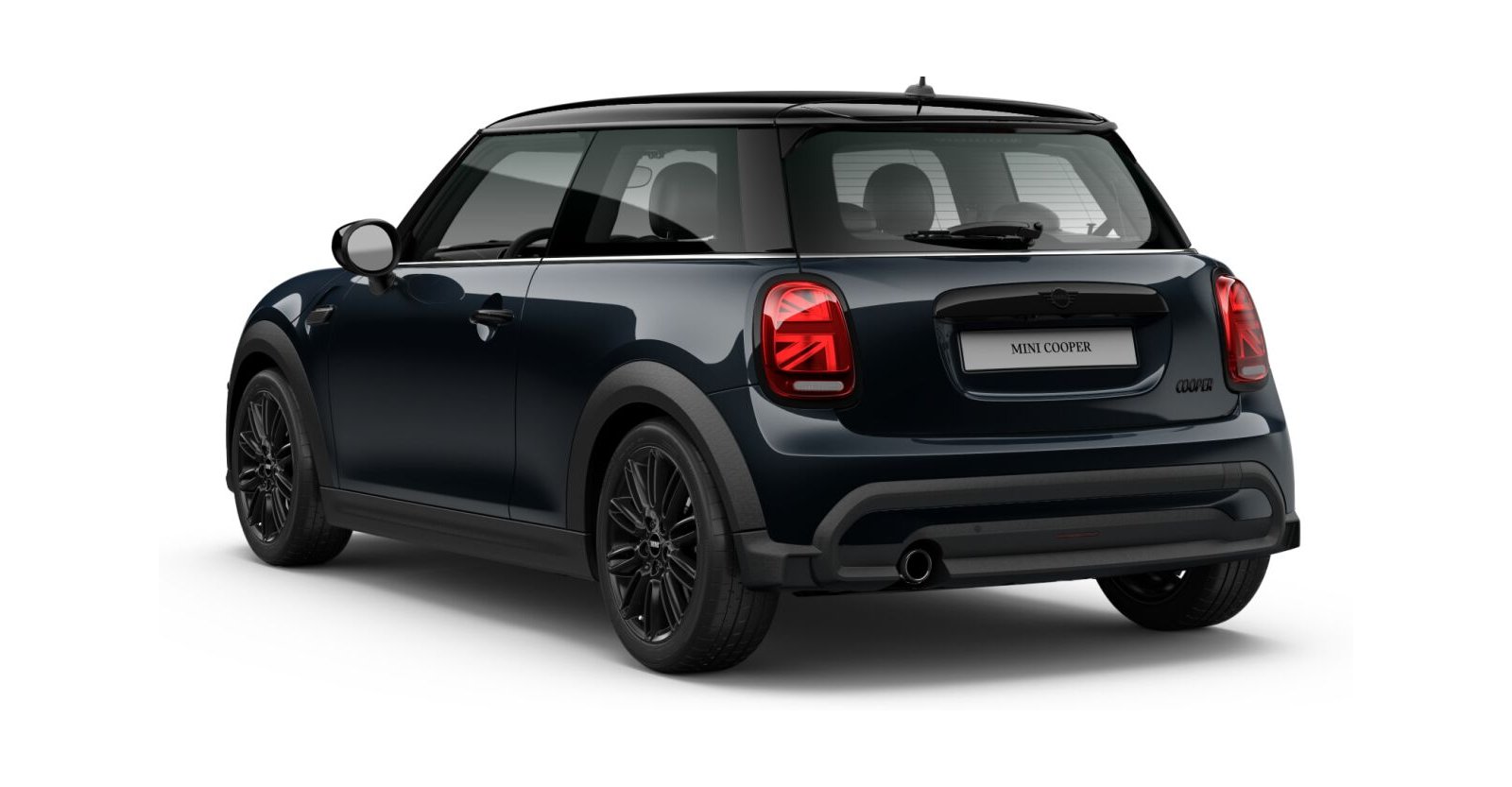 MINI MINI 3-Türer in Schwarz von hinten