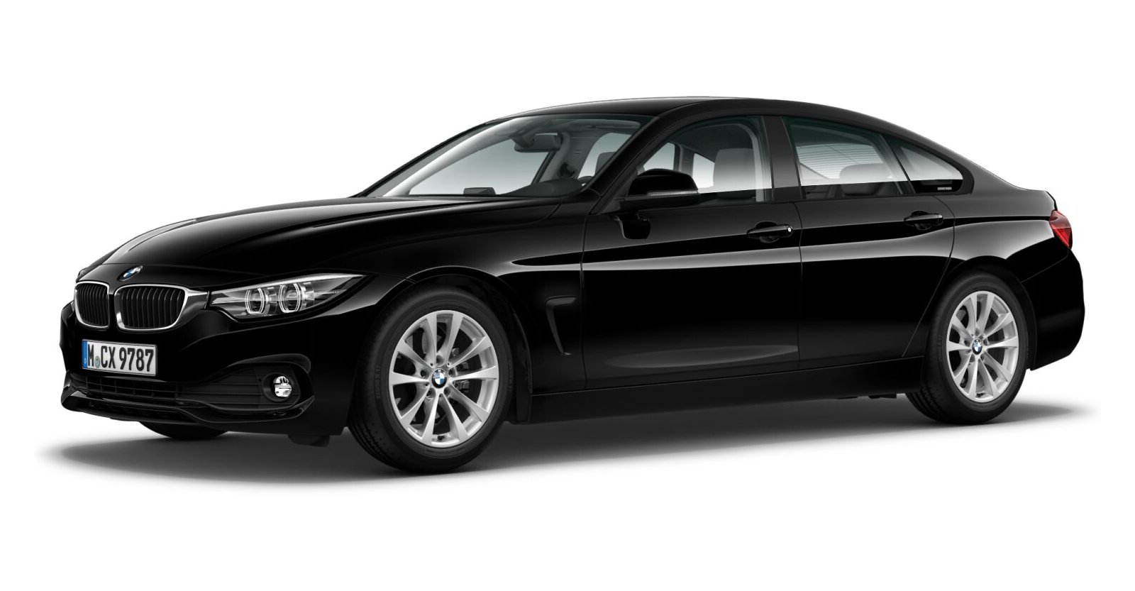 BMW BMW 4er in Schwarz von vorne BMW BMW 4er in Schwarz von vorne