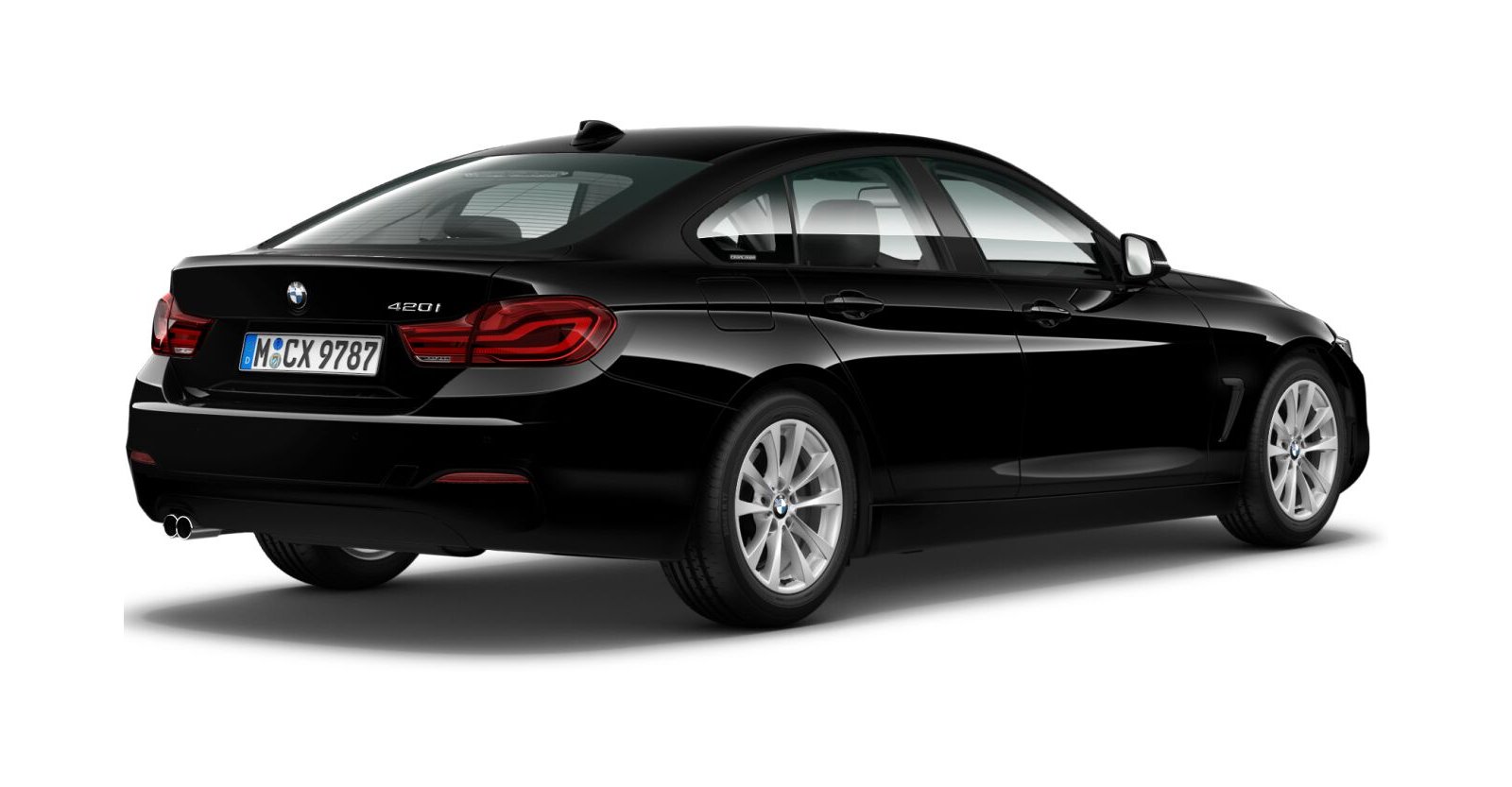 BMW BMW 4er in Schwarz von hinten BMW BMW 4er in Schwarz von hinten