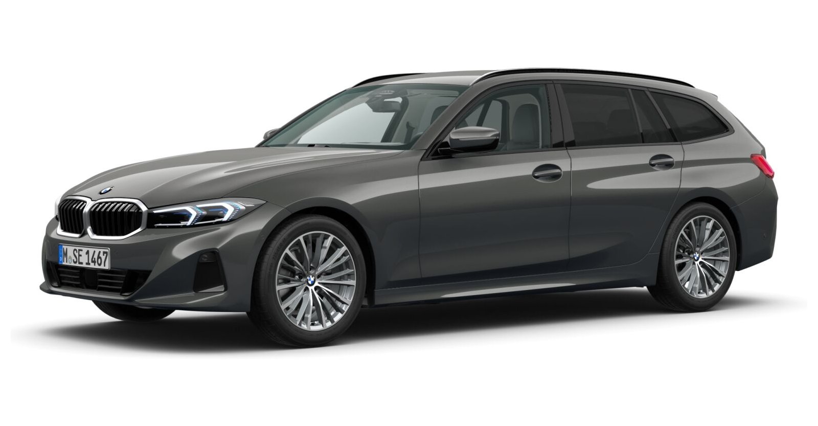 BMW BMW 3er in Grau von vorne BMW BMW 3er in Grau von vorne