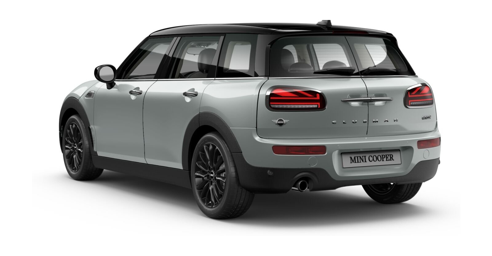 MINI MINI Clubman in Silber von hinten