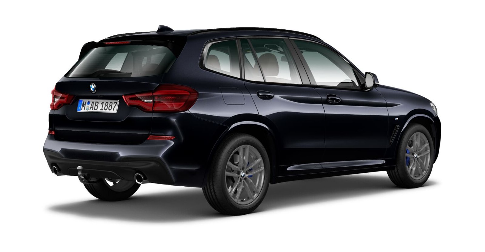 BMW BMW X in Schwarz von hinten BMW BMW X in Schwarz von hinten