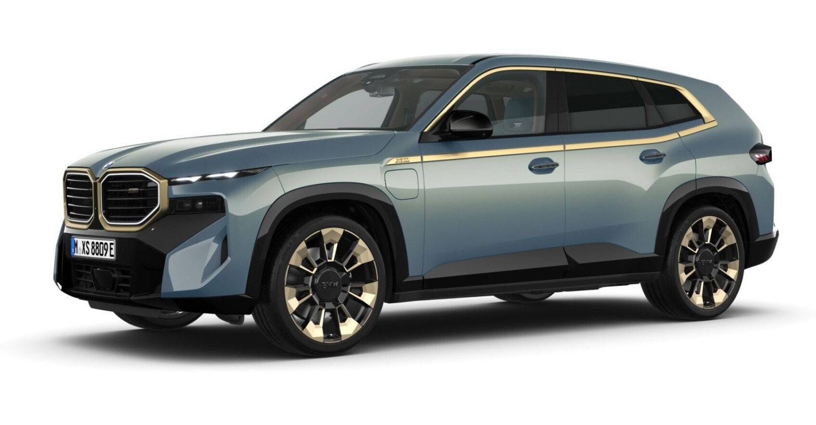 BMW XM in Grün von vorne