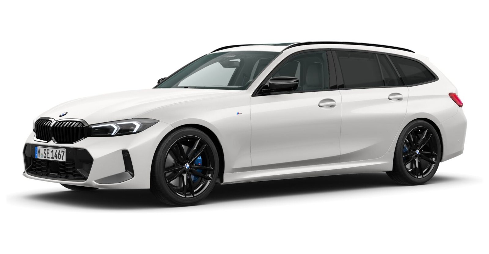 BMW BMW 3er in Weiß von vorne