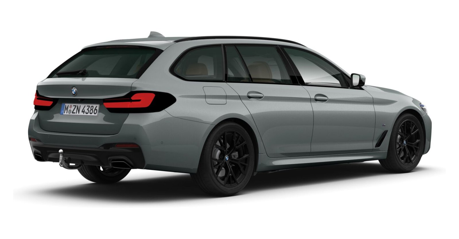 BMW BMW 5er in Grau von hinten BMW BMW 5er in Grau von hinten