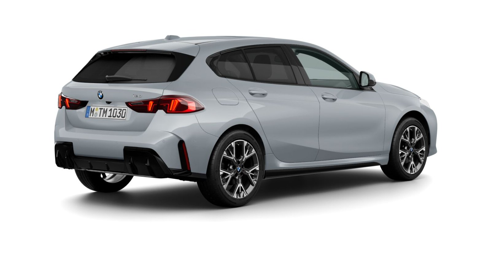 BMW BMW 1er in Grau von hinten