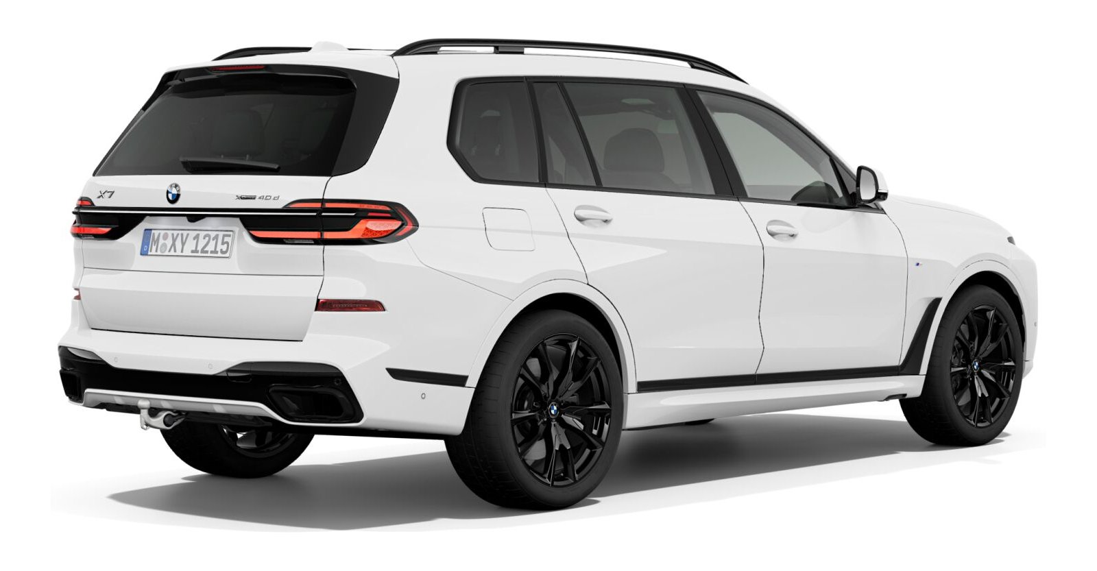 BMW BMW X in Weiß von hinten BMW BMW X in Weiß von hinten