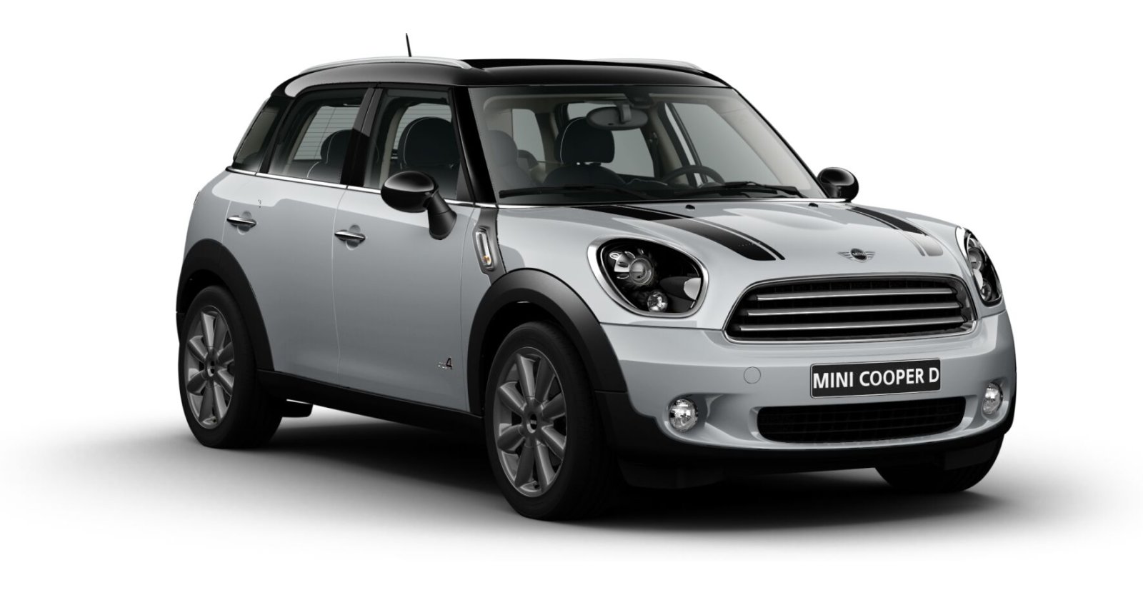 MINI MINI Countryman in Weiß von vorne MINI MINI Countryman in Weiß von vorne