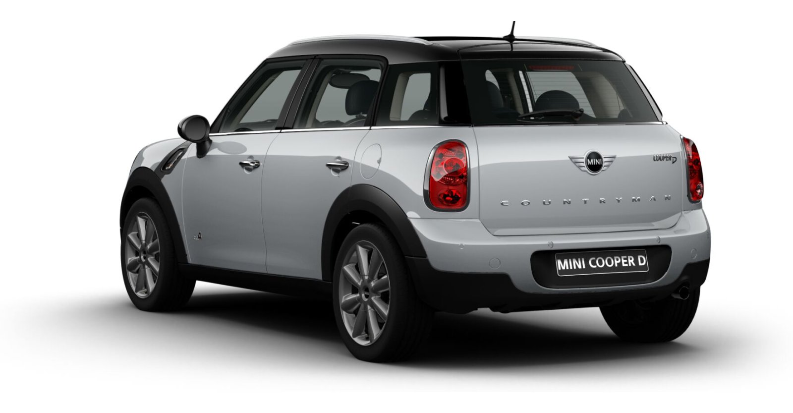 MINI MINI Countryman in Weiß von hinten MINI MINI Countryman in Weiß von hinten