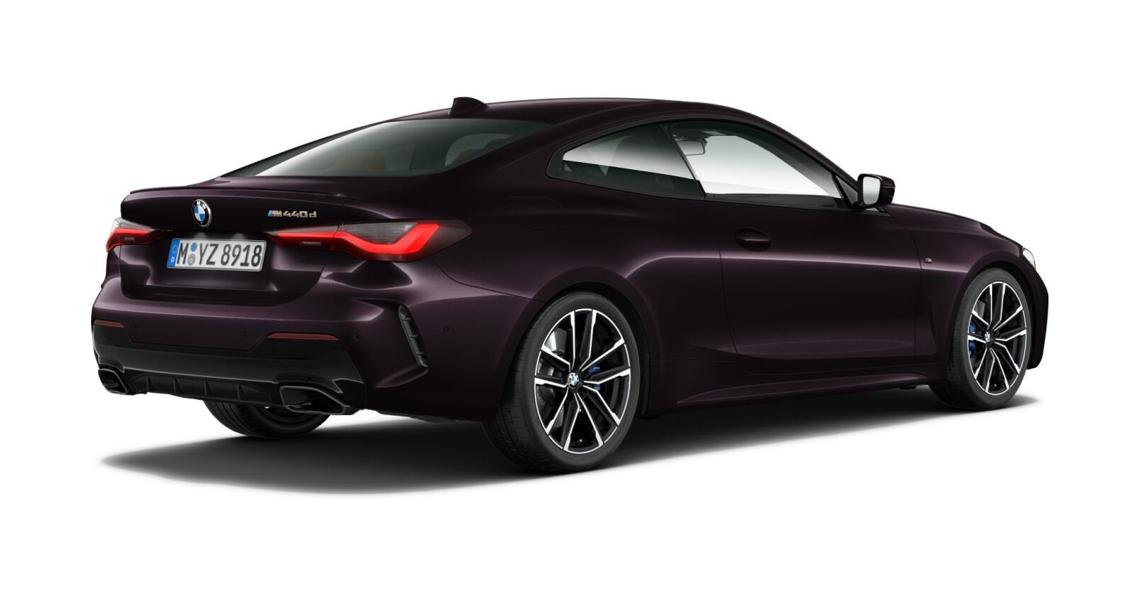 BMW BMW 4er in Lila von hinten