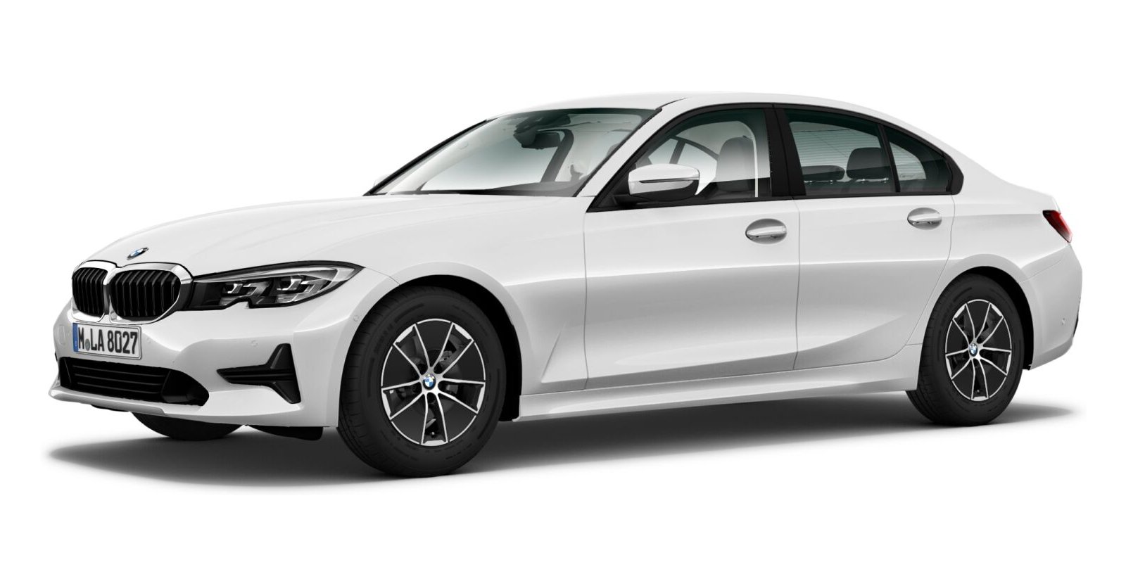 BMW BMW 3er in Weiß von vorne BMW BMW 3er in Weiß von vorne