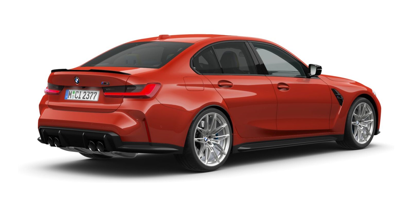 BMW BMW M in Rot von hinten