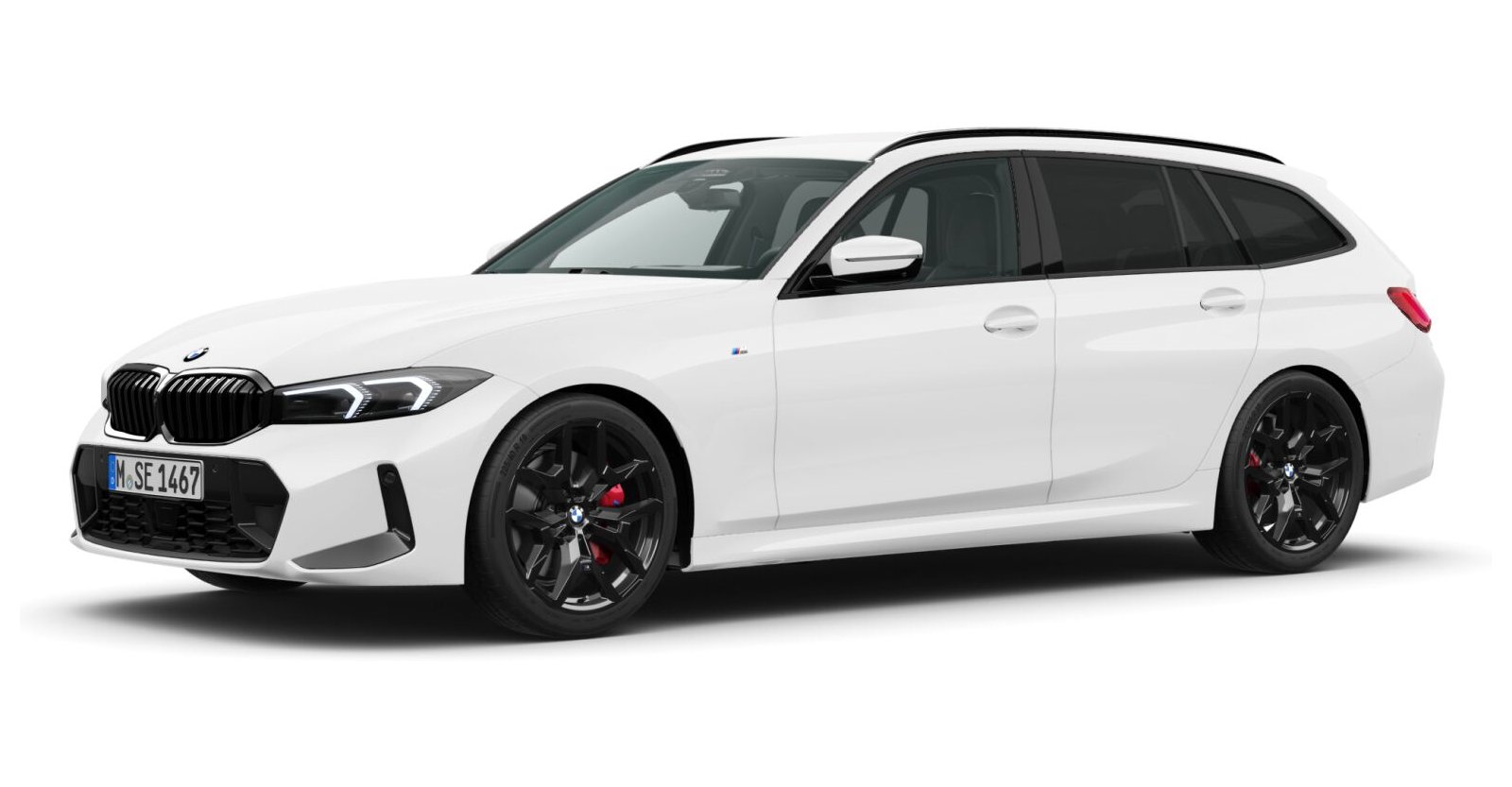 BMW BMW 3er in Weiß von vorne
