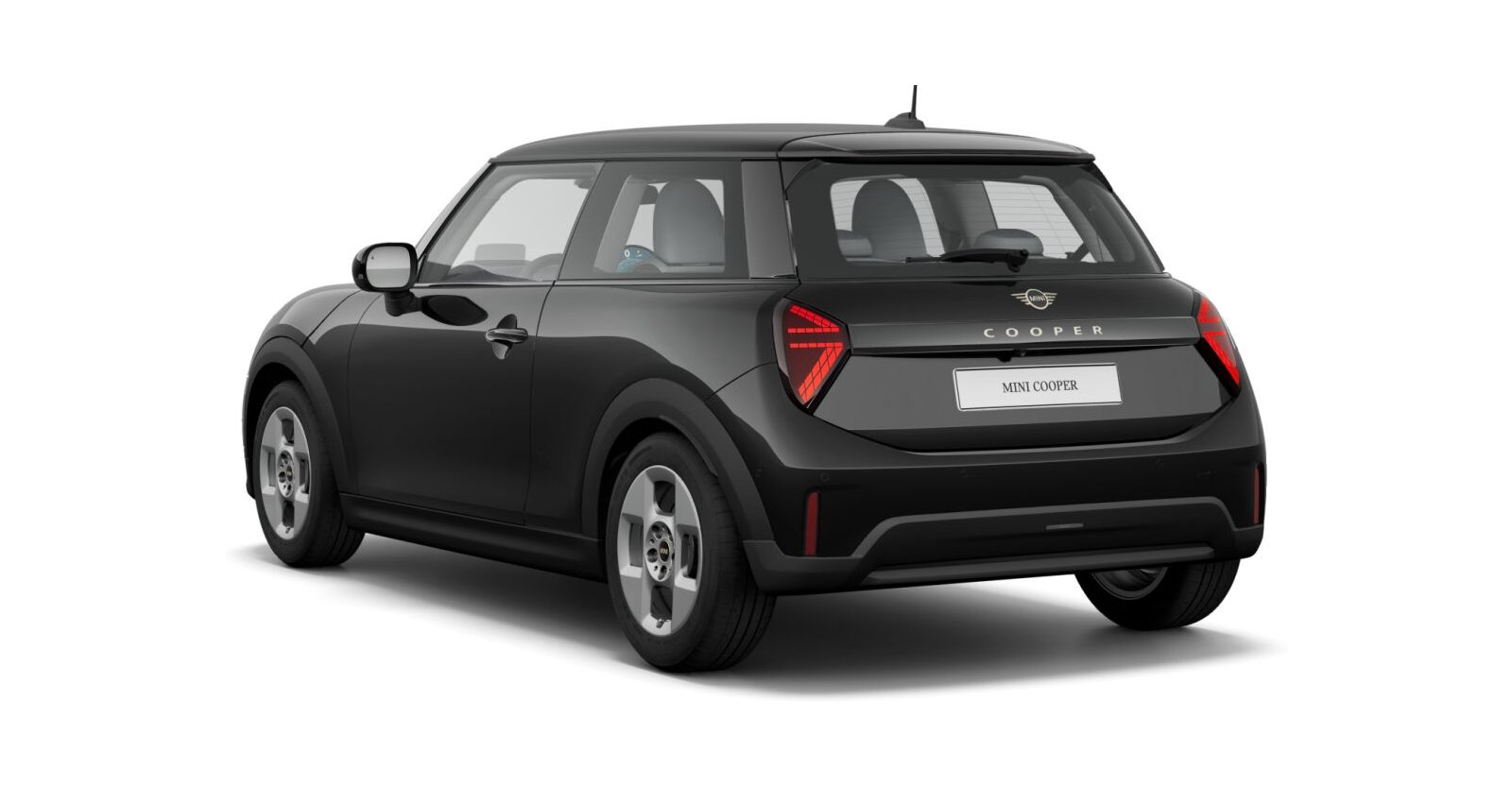 MINI MINI 3-Türer in Schwarz von hinten MINI MINI 3-Türer in Schwarz von hinten