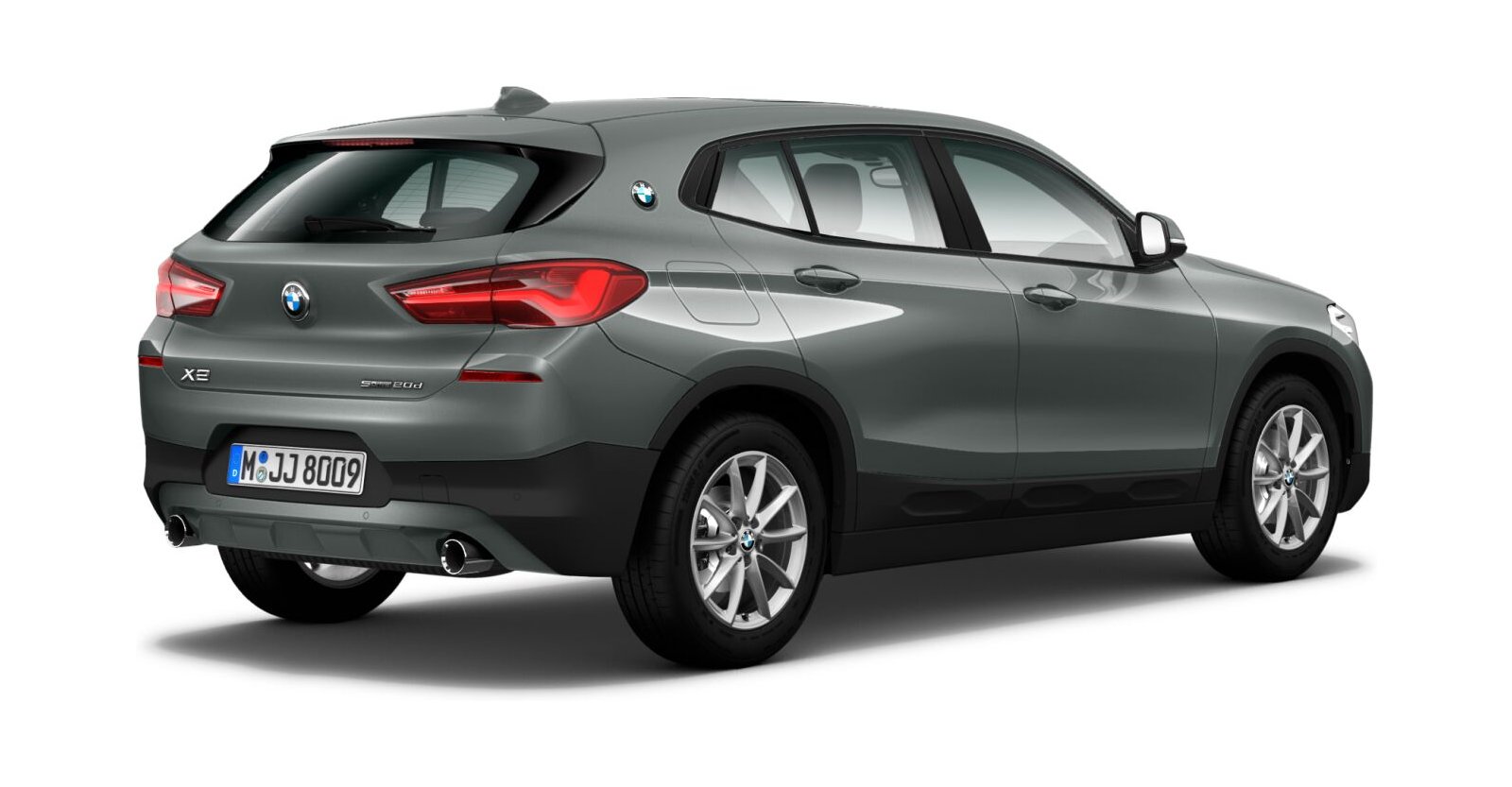BMW BMW X in Grau von hinten BMW BMW X in Grau von hinten