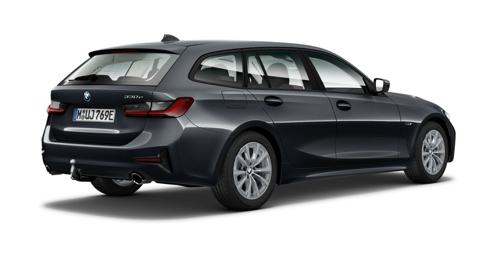BMW BMW 3er in Grau von hinten BMW BMW 3er in Grau von hinten