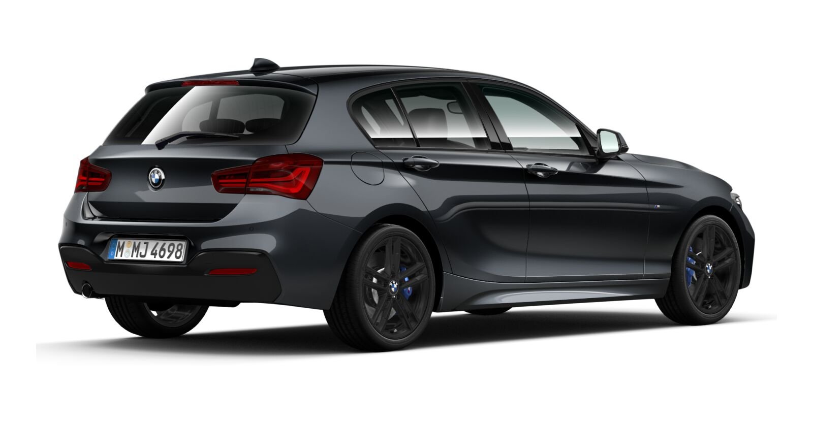 BMW BMW 1er in Grau von hinten BMW BMW 1er in Grau von hinten