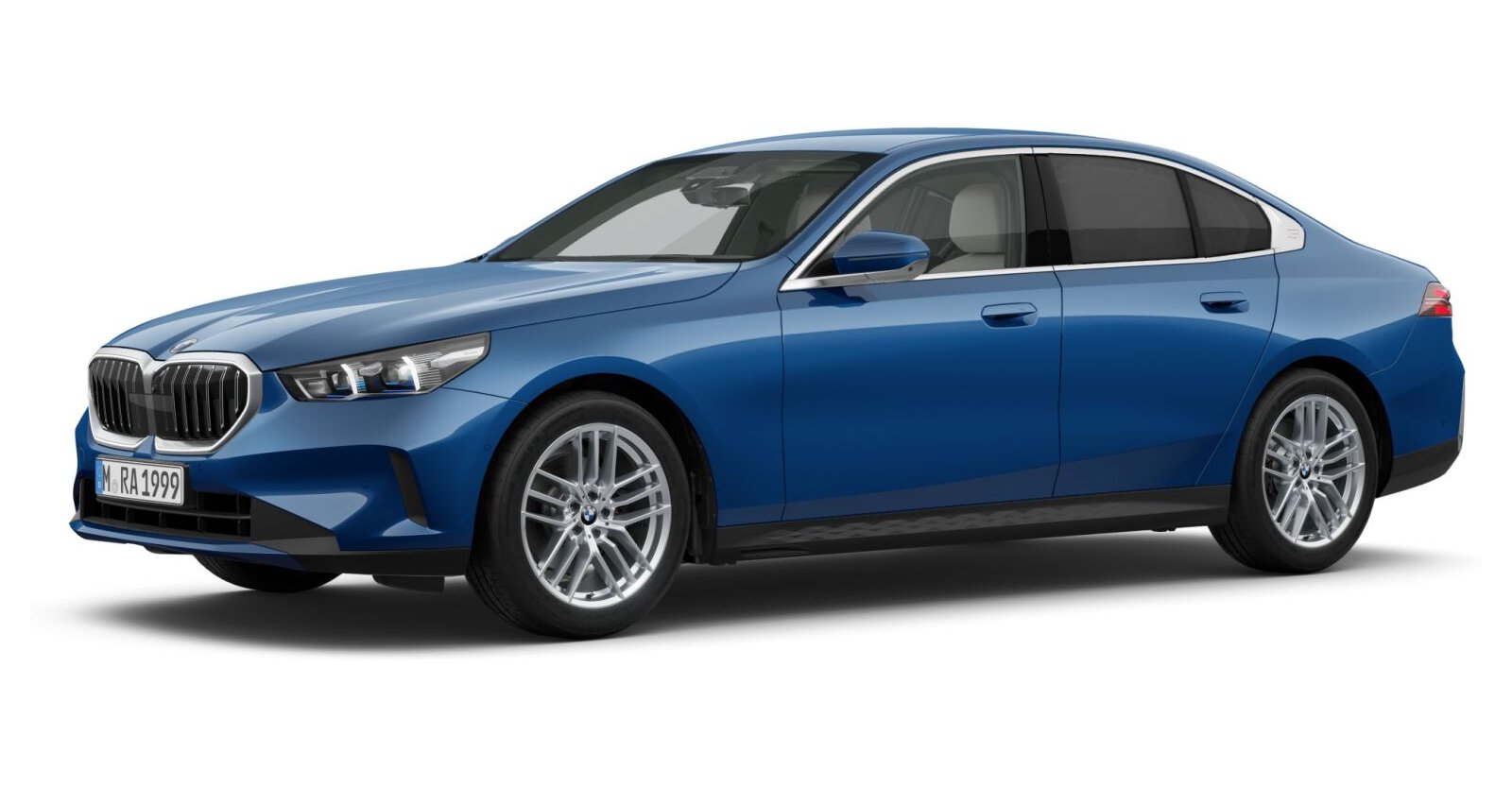 BMW BMW 5er in Blau von vorne