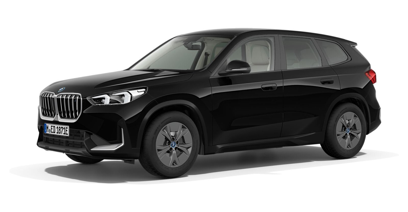 BMW BMW I in Schwarz von vorne