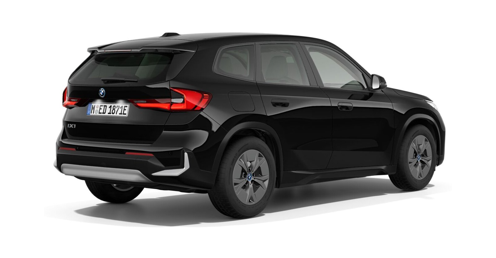 BMW BMW I in Schwarz von hinten