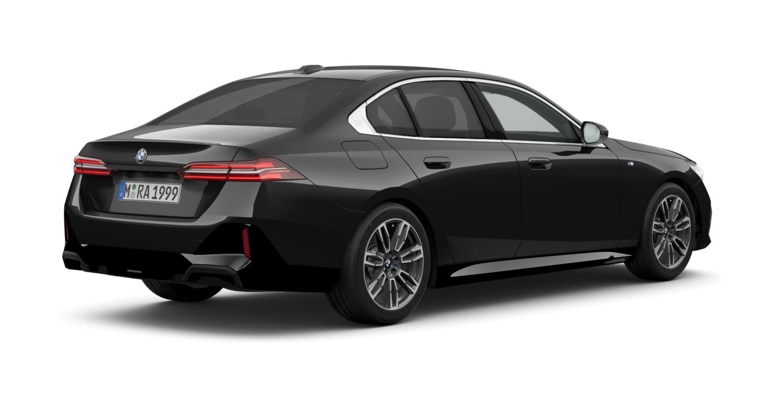 BMW BMW 5er in Schwarz von hinten BMW BMW 5er in Schwarz von hinten