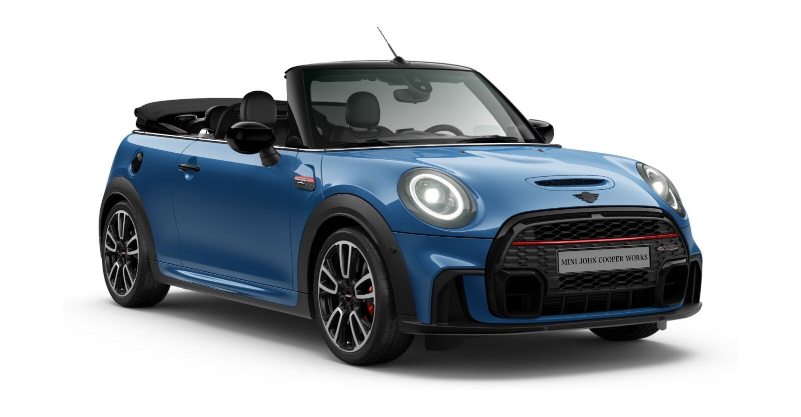MINI MINI Cabrio in Blau von vorne MINI MINI Cabrio in Blau von vorne