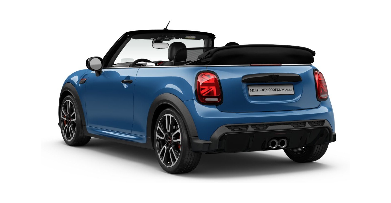 MINI MINI Cabrio in Blau von hinten MINI MINI Cabrio in Blau von hinten