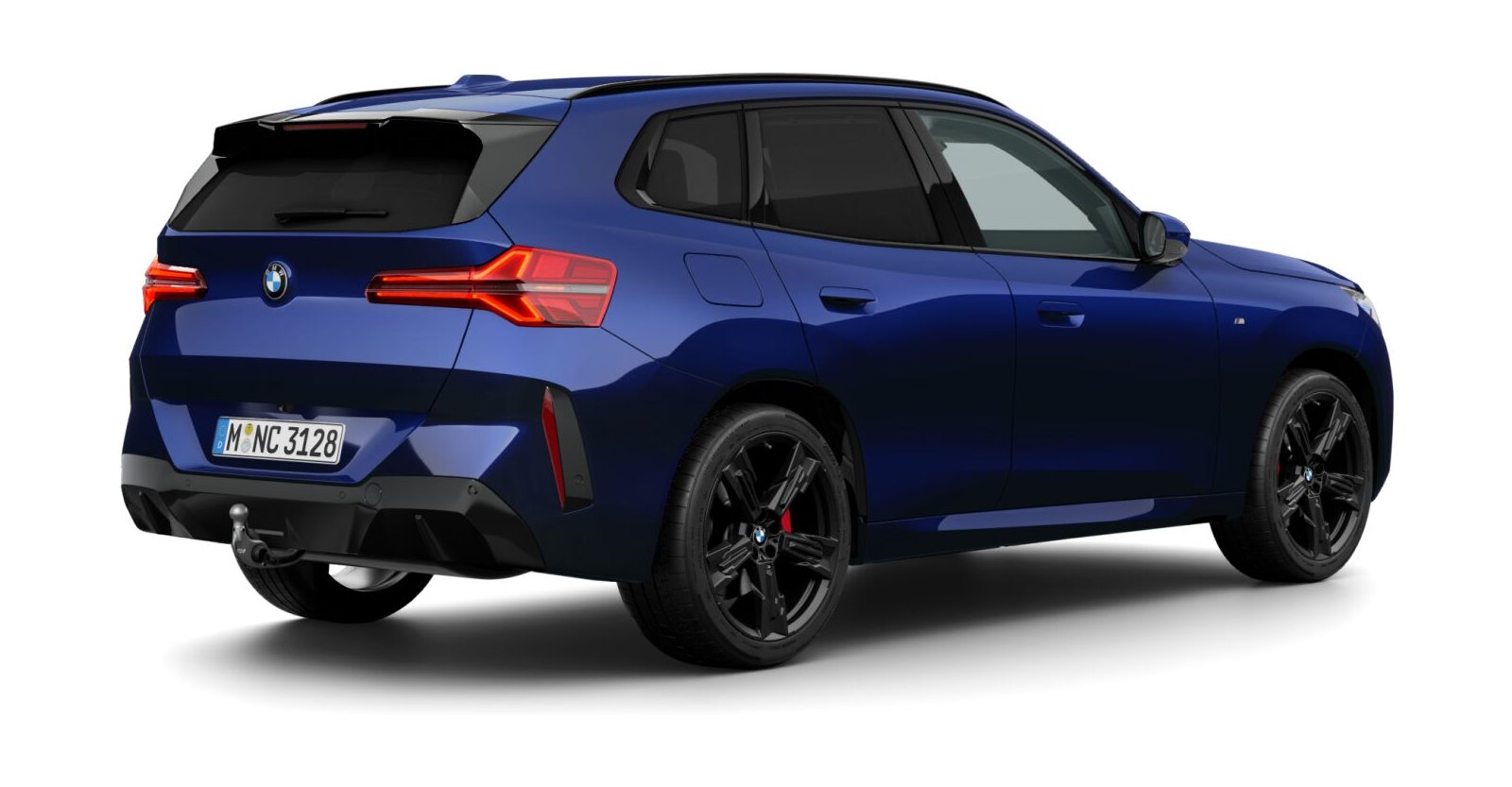 BMW BMW X in Blau von hinten