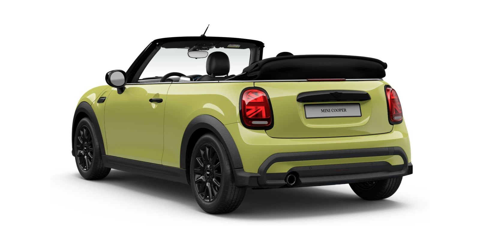 MINI MINI Cabrio in Gelb von hinten