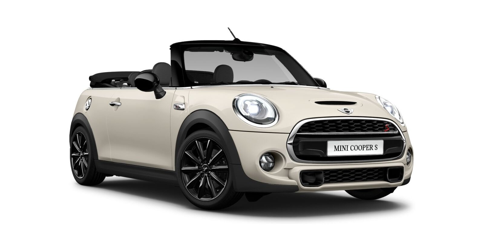 MINI MINI Cabrio in Weiß von vorne