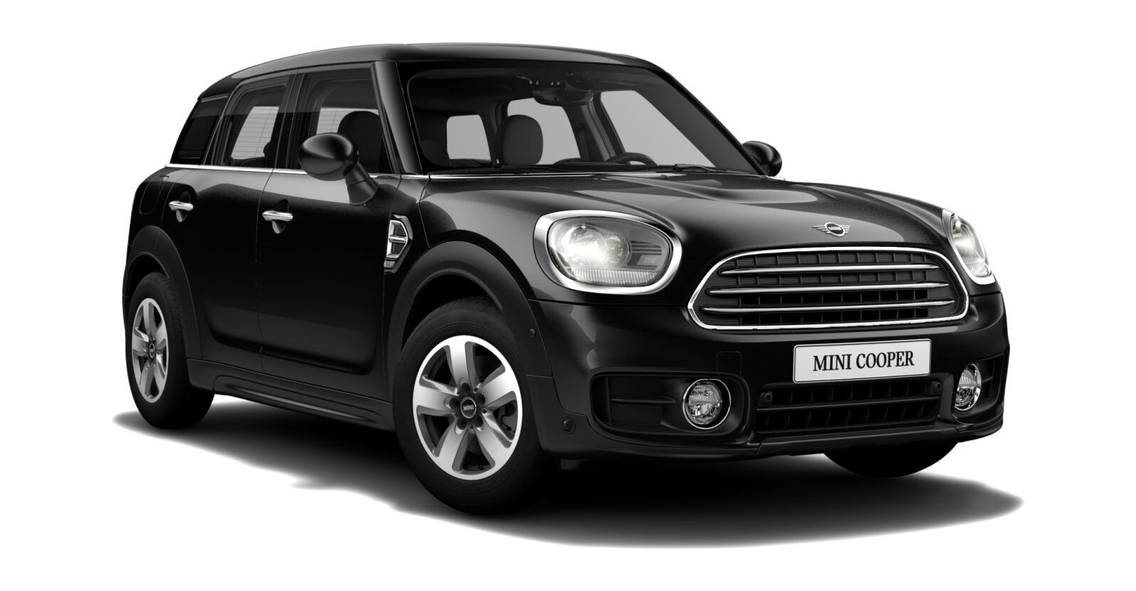 MINI MINI Countryman in Schwarz von vorne MINI MINI Countryman in Schwarz von vorne
