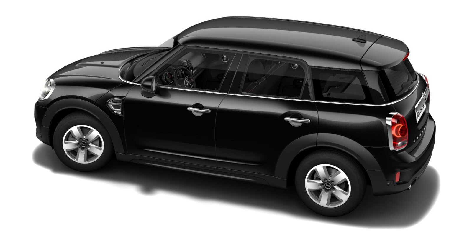 MINI MINI Countryman in Schwarz von hinten MINI MINI Countryman in Schwarz von hinten