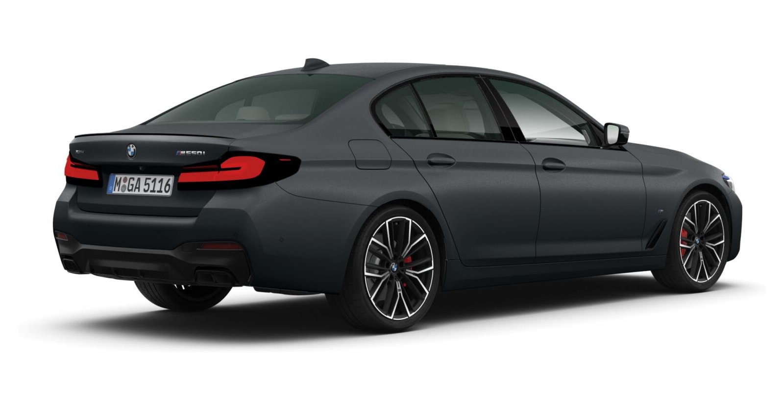 BMW BMW 5er in Grau von hinten BMW BMW 5er in Grau von hinten