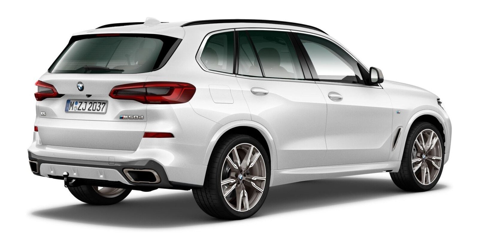 BMW BMW X in Weiß von hinten BMW BMW X in Weiß von hinten