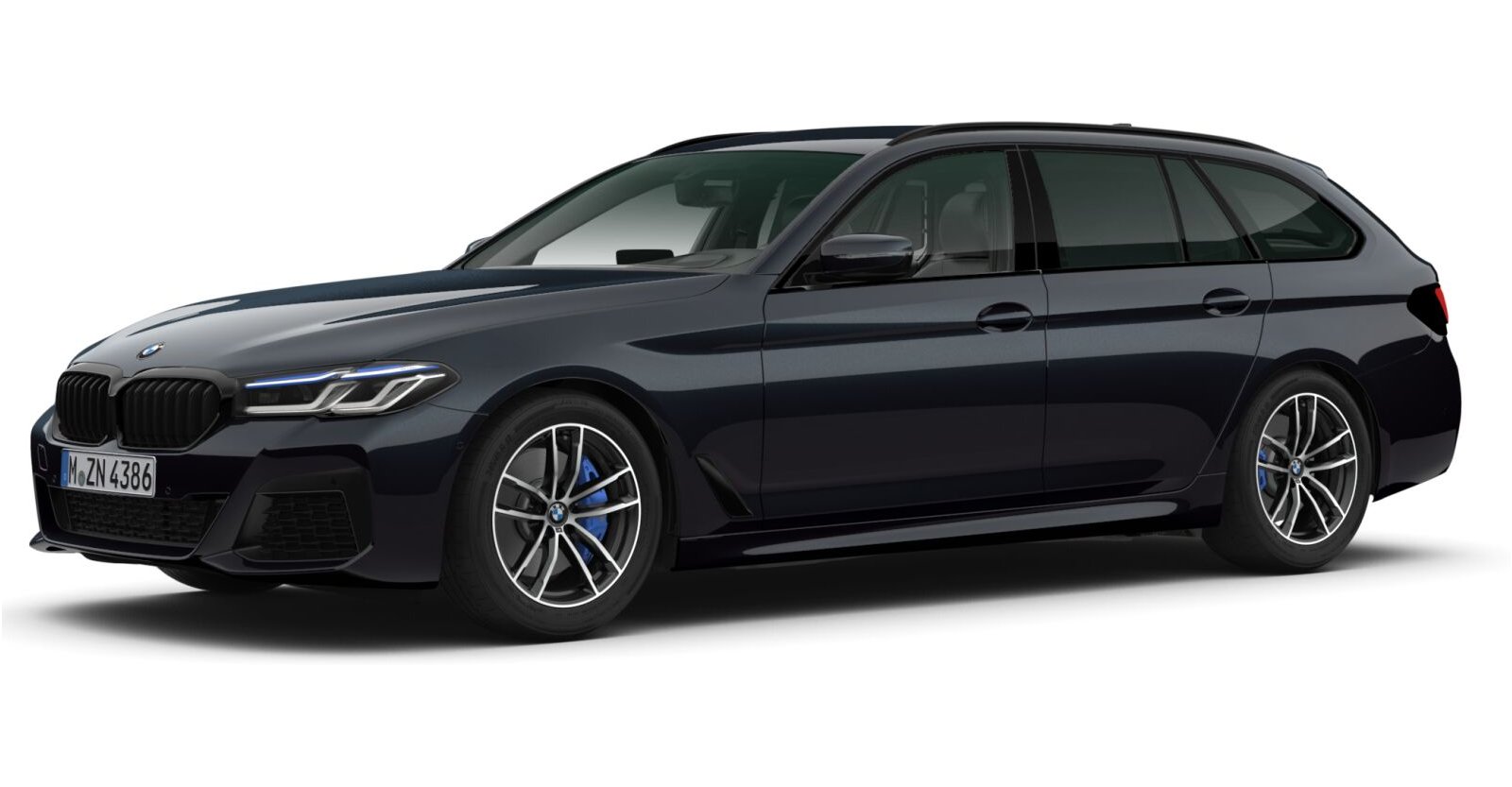 BMW BMW 5er in Schwarz von vorne BMW BMW 5er in Schwarz von vorne