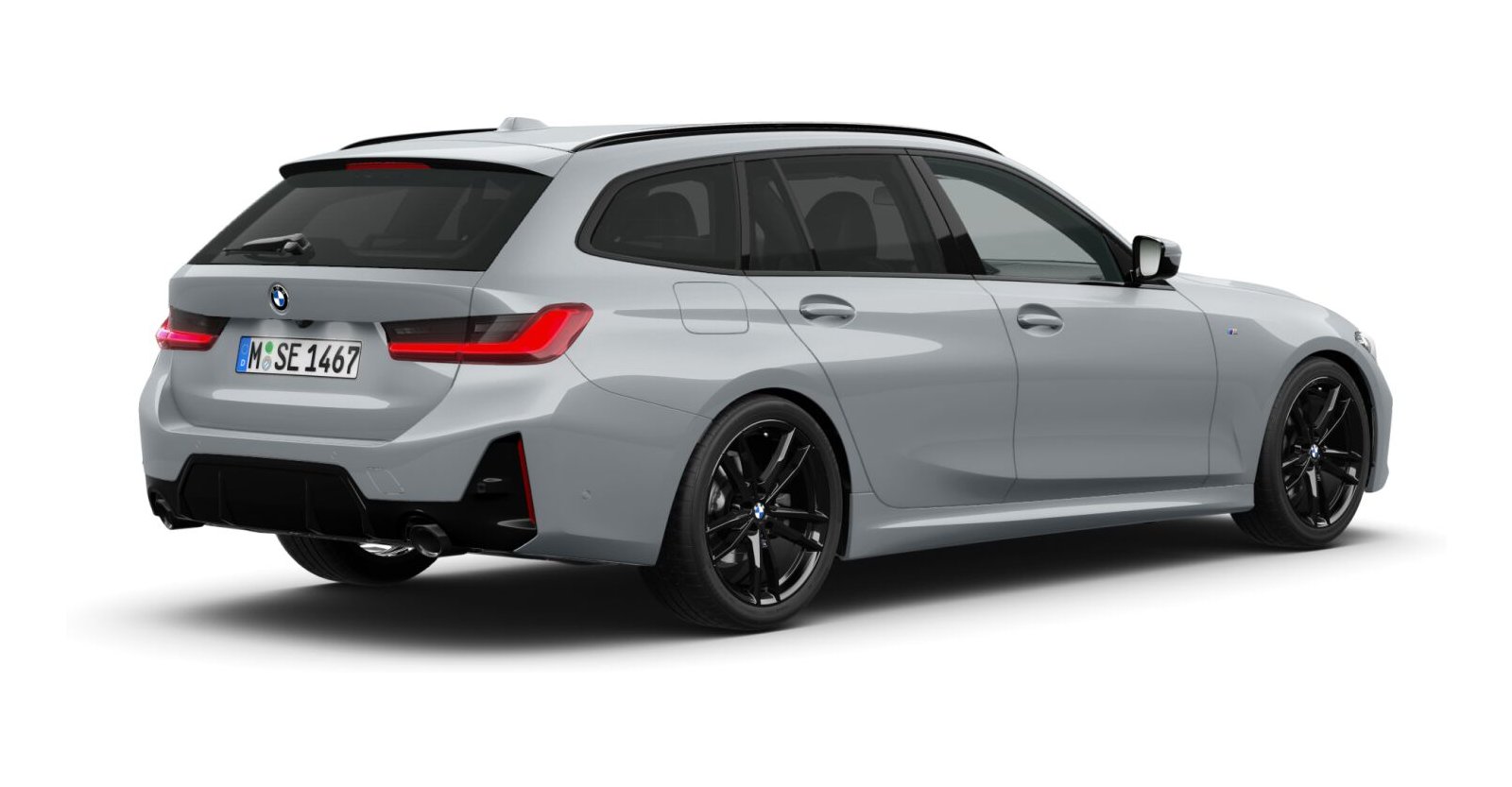 BMW BMW 3er in Grau von hinten BMW BMW 3er in Grau von hinten