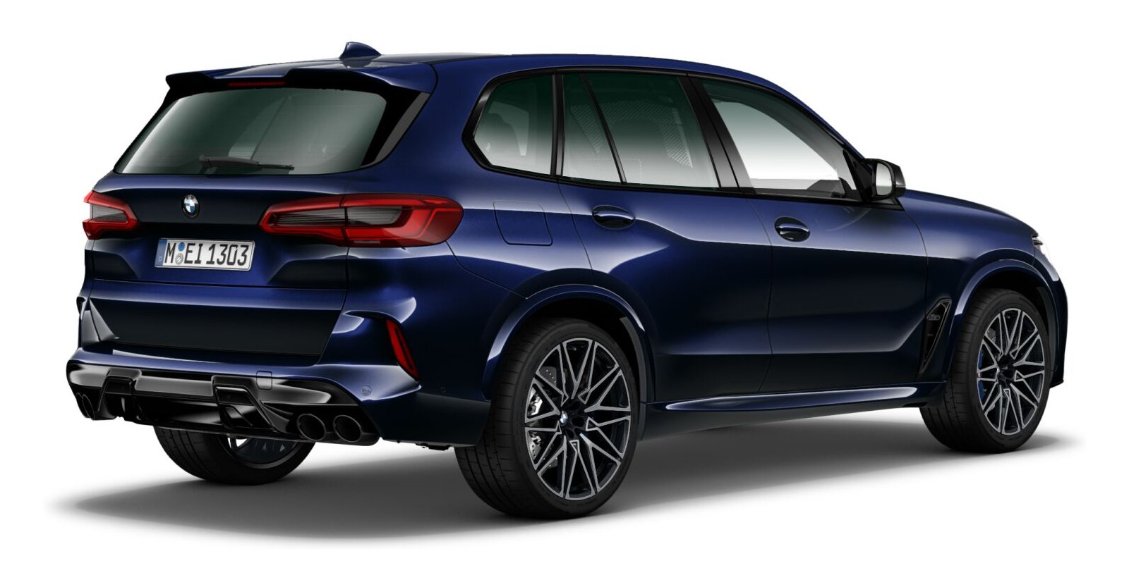 BMW BMW M in Blau von hinten