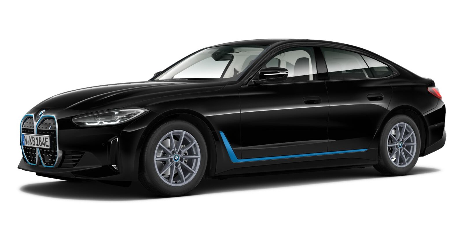BMW BMW I in Schwarz von vorne