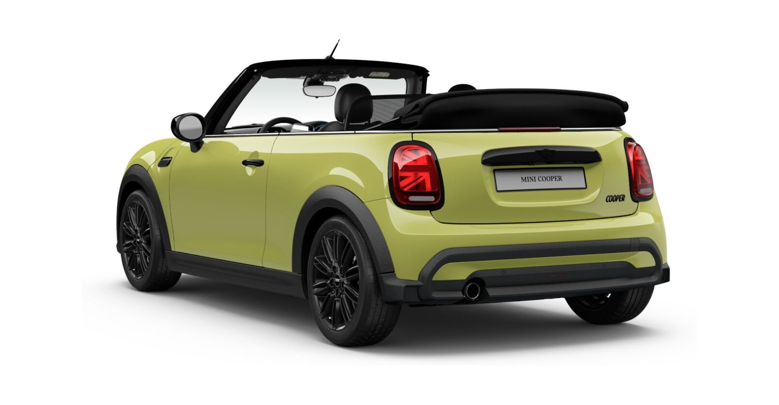 MINI MINI Cabrio in Gelb von hinten