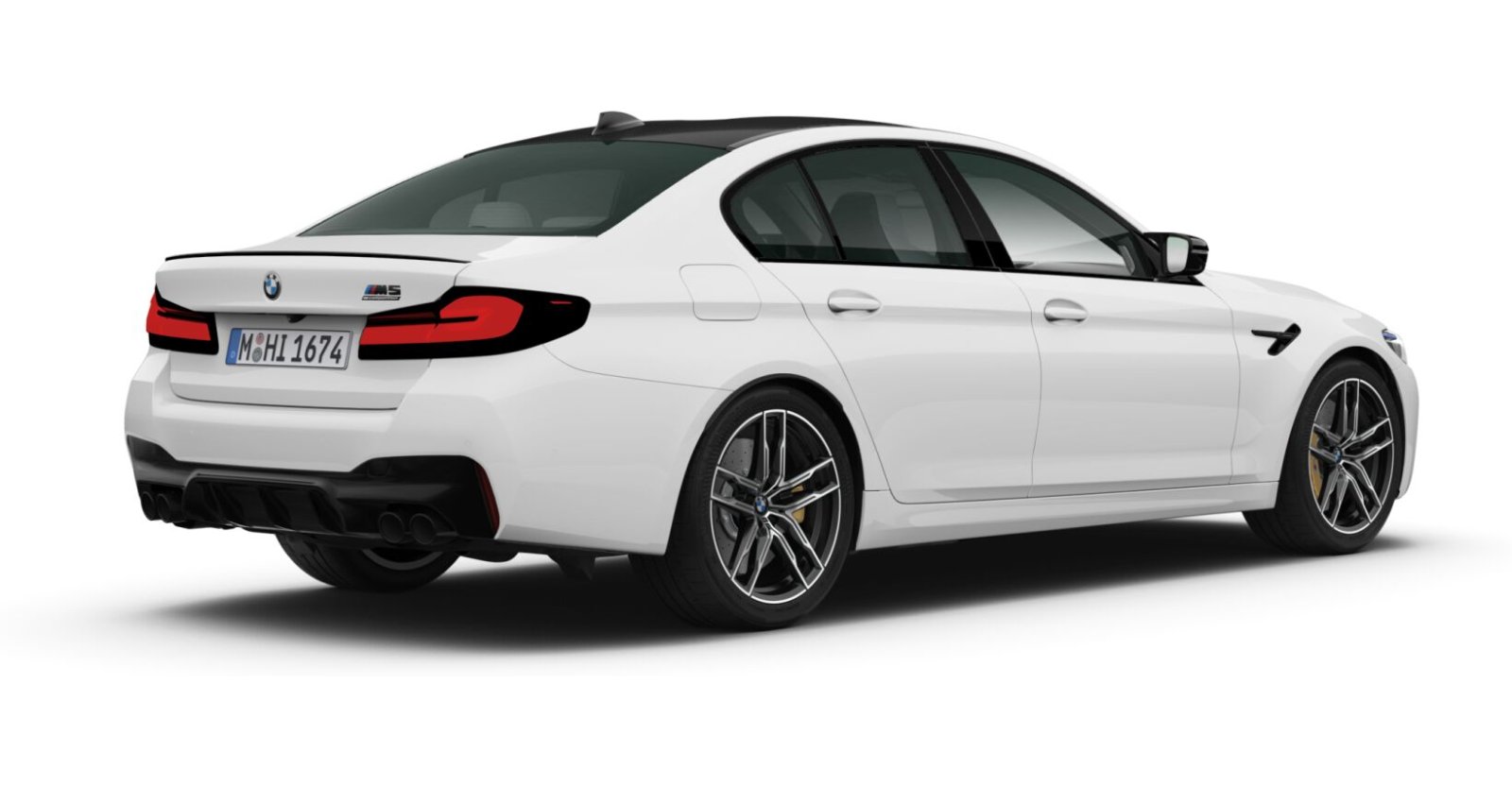 BMW BMW M in Weiß von hinten BMW BMW M in Weiß von hinten