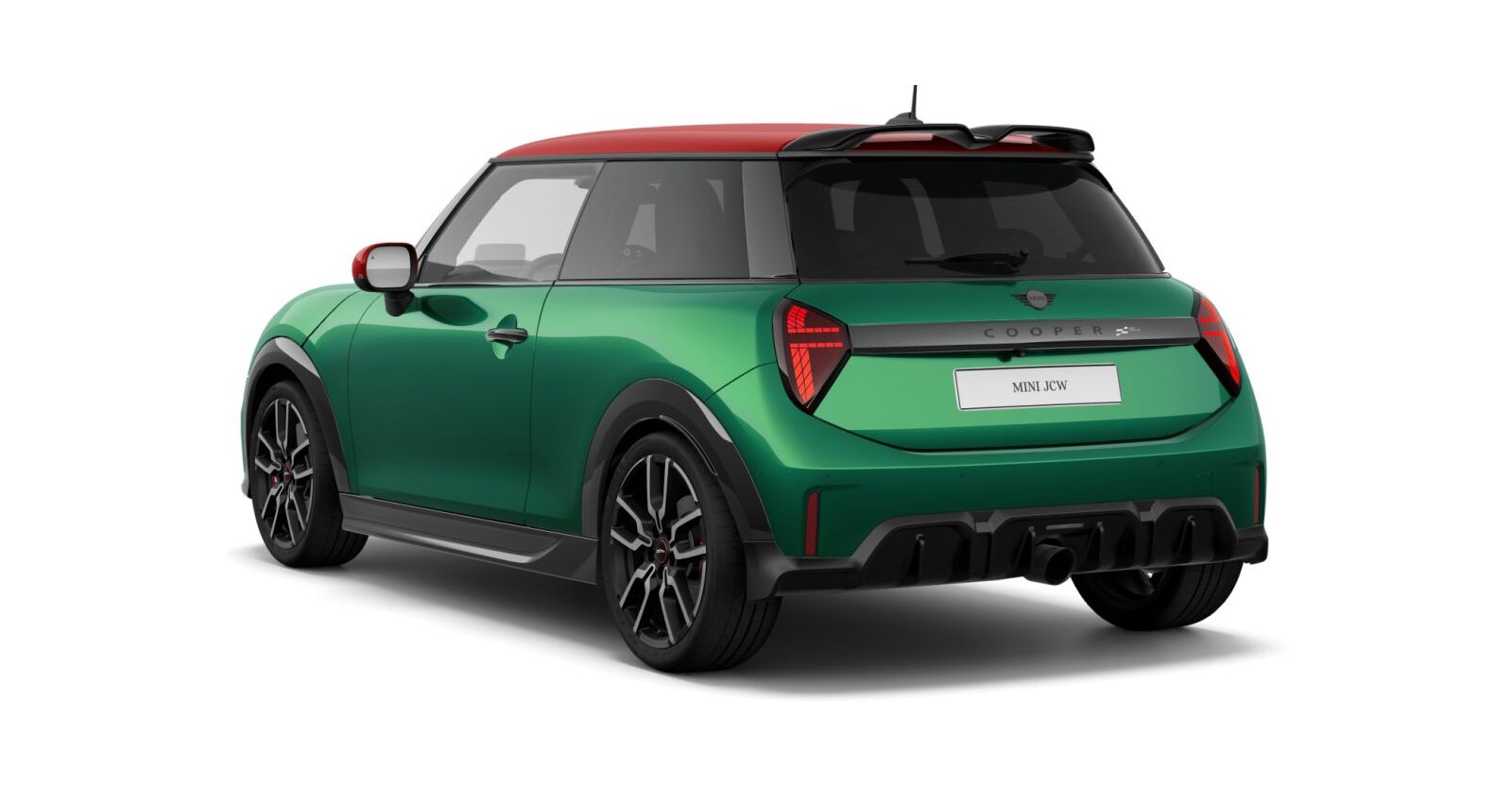 MINI MINI 3-Türer in Grün von hinten