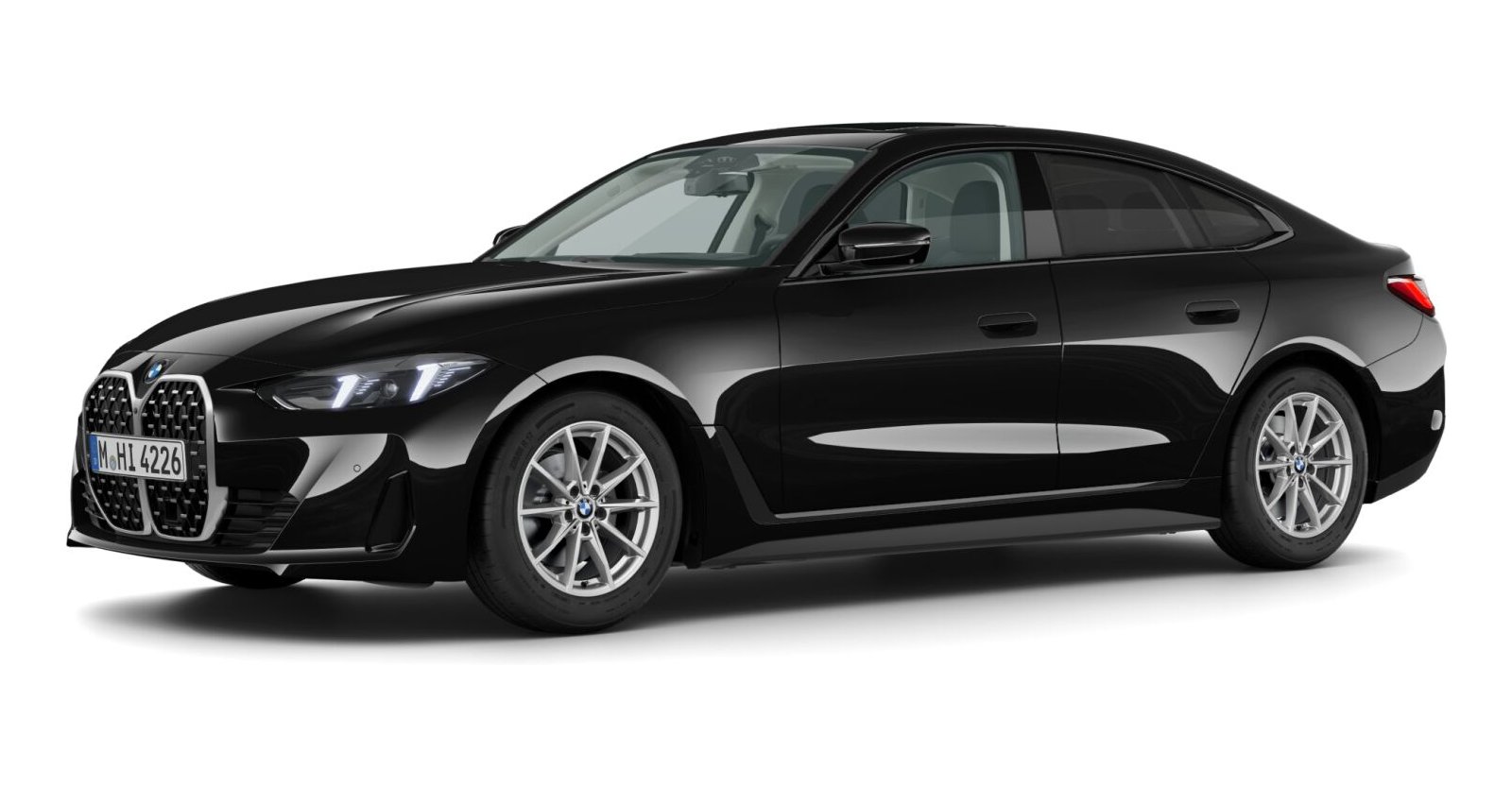 BMW BMW 4er in Schwarz von vorne