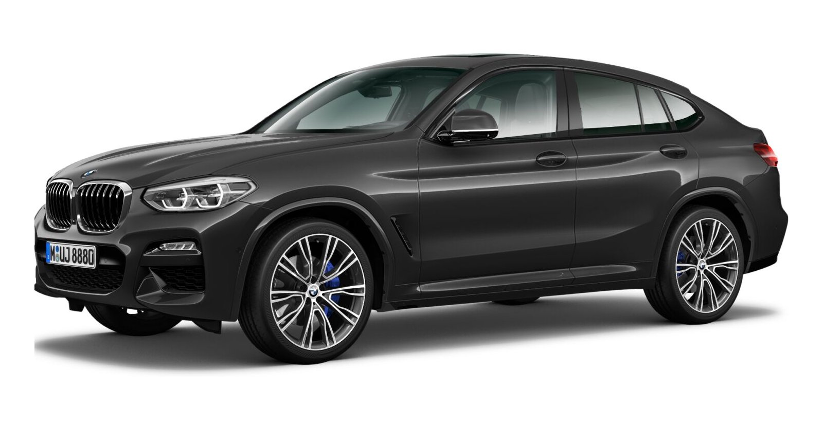 BMW X4 xDrive30i in Grau von vorne