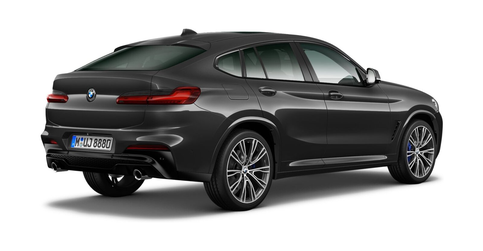 BMW BMW X in Grau von hinten